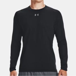 UNDER ARMOUR COLDGEAR FITTED CREW-BLACK/GRAPHITE-SZ 2XL-NWT. CHEST:48-52 Inches.
